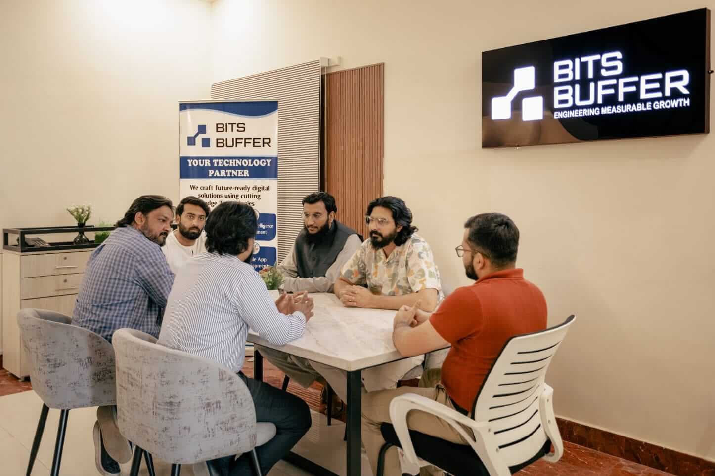 The Bitsbuffer team in a working session